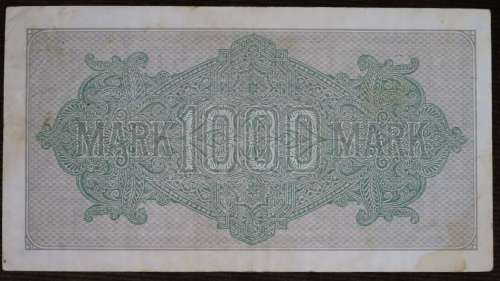 Germany - 1000 Mark, 1922, p-76c , Greek Watermark
