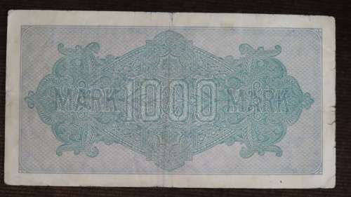 Germany - 1000 Mark, 1922, p-76b , Thorns Watermark