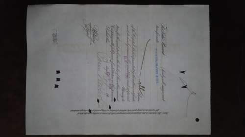 Parrot Silver and Copper Company, Stock Certificate, 1909, 20 Shares