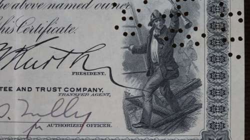 Home Insurance Company, Stock Certificate, 1929, 26 Shares