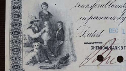 Home Insurance Company, Stock Certificate, 1929, 26 Shares