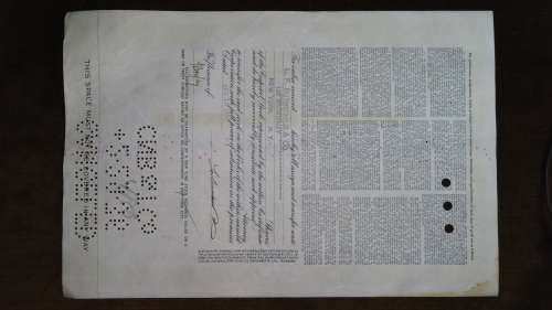 General American Investors Company, Stock Certificate, 1932, 100 Shares
