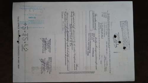 Pan American World Airways, Stock Certificate, 1974, 25 Shares