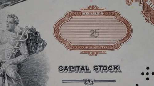 Pan American World Airways, Stock Certificate, 1974, 25 Shares