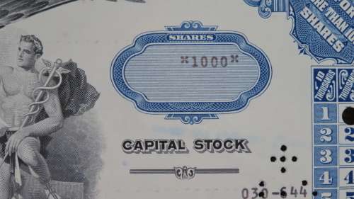 Pan American World Airways, Stock Certificate, 1974, 1000 Shares