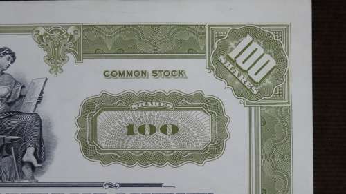 New York Chicago and St Louis Railroad Company, Stock Certificate, 1952, 100 Shares