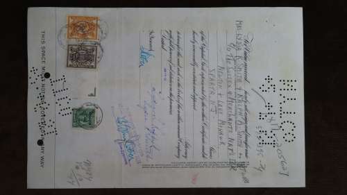 Irving Trust Company, Stock Certificate, 1934, 10 Shares with NY State Duty Stamps