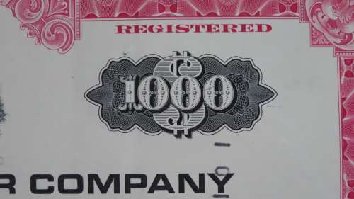 Great Northern Company, Debenture Certificate, 1968, $1000