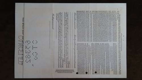 Curtiss Wright Corporation, Stock Certificate, 1946, 100 Shares