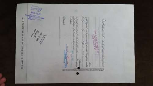 Pennsylvasnia Railroad Company, Stock Certificate, 1961, 100 Shares