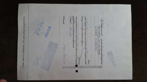 Pennsylvasnia Railroad Company, Stock Certificate, 1961, 100 Shares