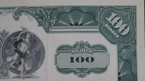 Pennsylvasnia Railroad Company, Stock Certificate, 1961, 100 Shares