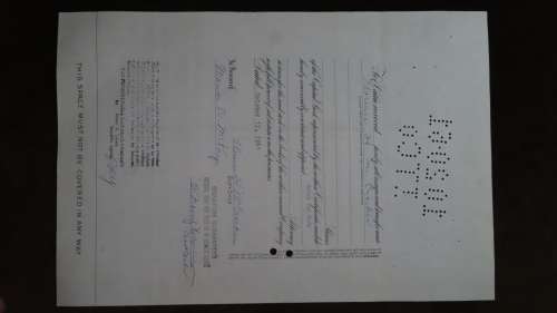 Pennsylvasnia Railroad Company, Stock Certificate, 1960, 100 Shares