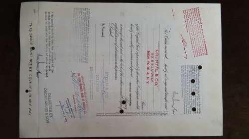 Pennsylvania Railroad Company, Stock Certificate, 1959, 10 Shares