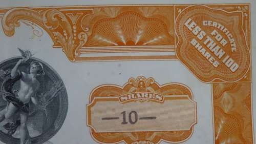 Pennsylvania Railroad Company, Stock Certificate, 1959, 10 Shares