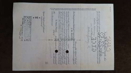Pennsylvania Railroad Company, Stock Certificate, 1931, 26 Shares