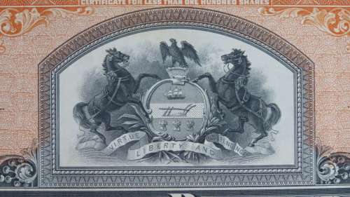 Pennsylvania Railroad Company, Stock Certificate, 1931, 26 Shares