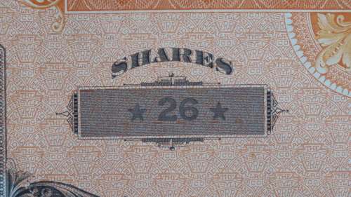 Pennsylvania Railroad Company, Stock Certificate, 1931, 26 Shares