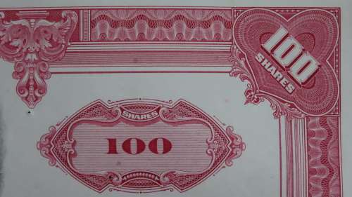 Erie Lackawanna Railroad Company, Stock Certificate, 1966,100 Shares