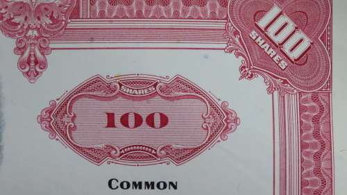 Erie Lackawanna Railroad Company, Stock Certificate, 1962,100 Shares