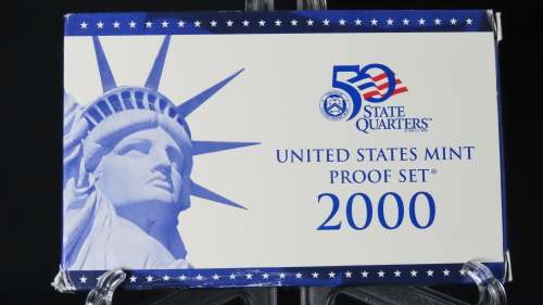 USA , 2000 Complete Proof set, Including Statehood Quarters, 10 coin Set