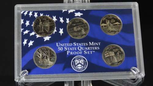 USA , 2001 Complete Proof set, Including Statehood Quarters, 10 coin Set
