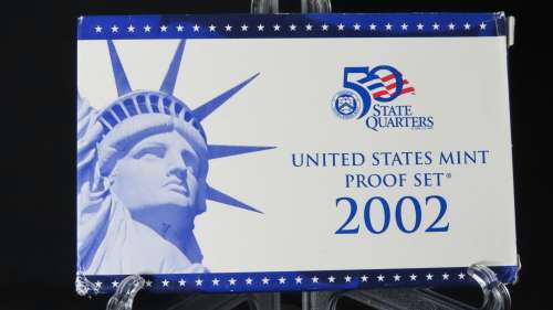 USA , 2002 Complete Proof Coin Set, Including Statehood Quarters, 10 coin Set