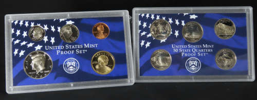 USA , 2006 Complete Proof Coin Set, Including Statehood Quarters, 10 coin Set