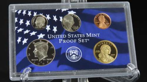 USA , 2008 Complete Proof set, Including Statehood Quarters + Presidential Dollars, 14 coin Set