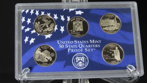 USA , 2008 Complete Proof set, Including Statehood Quarters + Presidential Dollars, 14 coin Set