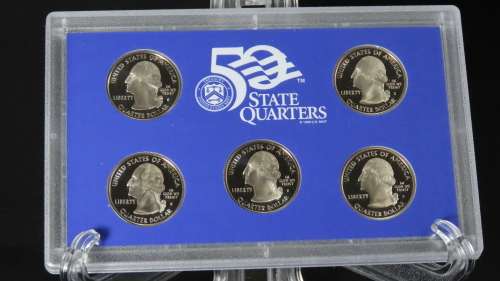 USA , 2008 Complete Proof set, Including Statehood Quarters + Presidential Dollars, 14 coin Set