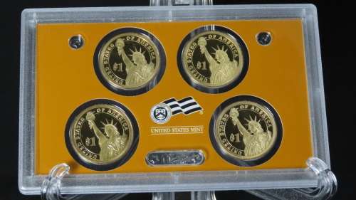 USA , 2008 Complete Proof set, Including Statehood Quarters + Presidential Dollars, 14 coin Set