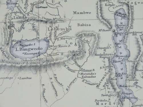 1882 Map of South Africa, Excellent condition, Original Blackie Map