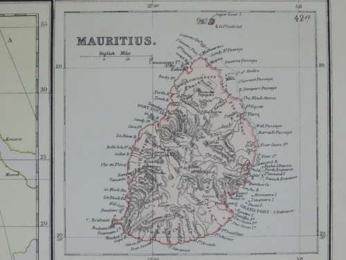 1882 Map of Africa, Great condition, Original Blackie Map