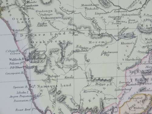 1882 Map of Africa, Great condition, Original Blackie Map