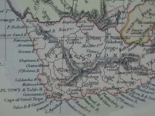 1882 Map of Africa, Great condition, Original Blackie Map