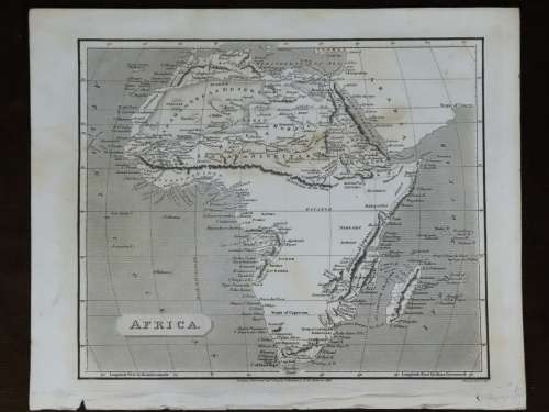 1809 Map of Africa, Great Condition, Original Russel / Stratford Map