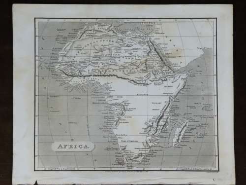 1809 Map of Africa, Great Condition, Original Russel / Stratford Map