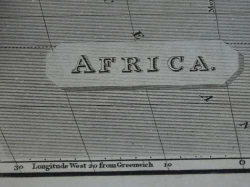 1809 Map of Africa, Great Condition, Original Russel / Stratford Map