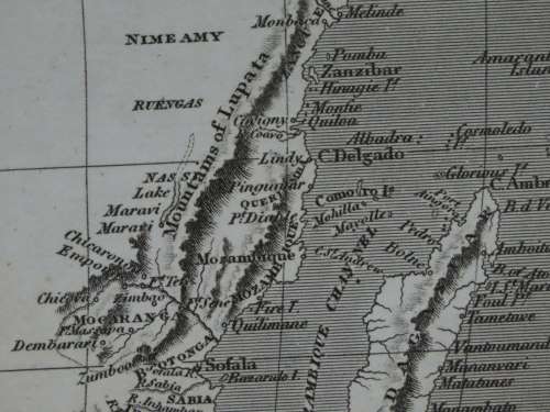 1809 Map of Africa, Great Condition, Original Russel / Stratford Map