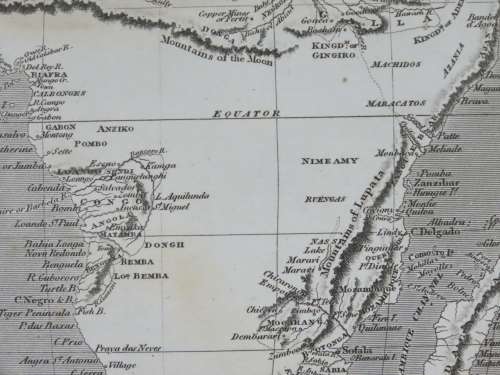 1809 Map of Africa, Great Condition, Original Russel / Stratford Map