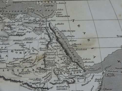 1809 Map of Africa, Great Condition, Original Russel / Stratford Map