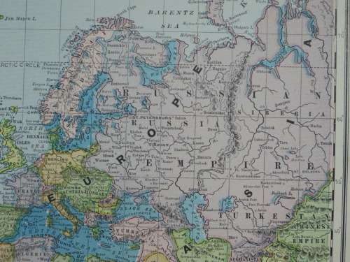 1899 Map of The World, Very Good Condition, Original Miller Map
