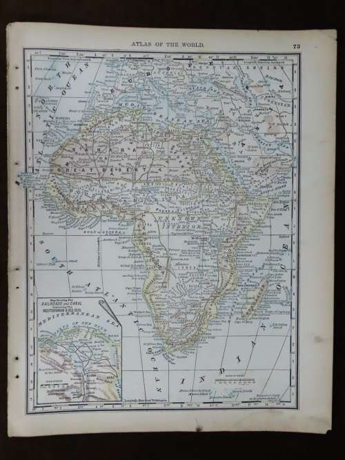 1880 Map of South Africa, Excellent Condition, Original Map Major Railways