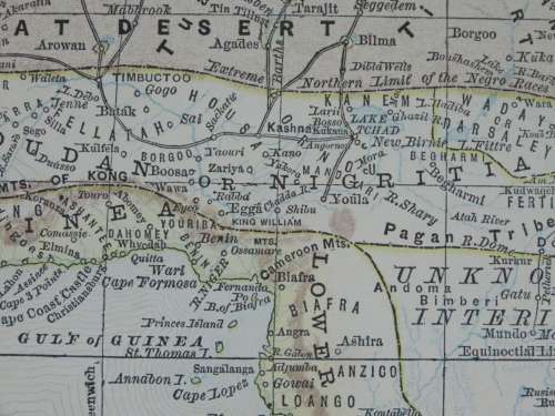 1880 Map of South Africa, Excellent Condition, Original Map Major Railways
