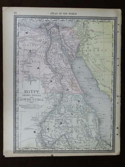 1880 Map of South Africa, Excellent Condition, Original Map Major Railways