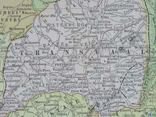 1880 Map of Africa, Excellent Condition, Original Cram Map
