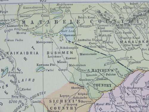 1880 Map of Africa, Excellent Condition, Original Cram Map