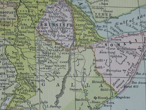 1880 Map of Africa, Excellent Condition, Original Cram Map