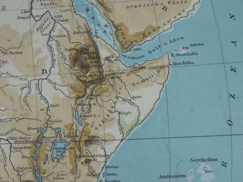 1906 Map of Africa, Very Good Condition, Original German Westermann Map